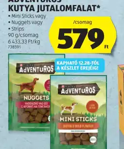 ALDI PURINA ADVENTUROS KUTYA JUTALOMFALAT ajánlat