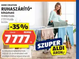 ALDI HOME CREATION RUHASZÁRÍTÓ kihúzható ajánlat