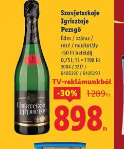 Lidl Szovjetszkoje Igrisztoje Pezsgő ajánlat