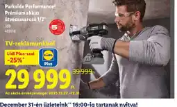 Lidl Parkside Performance Prémium akkus ütvecsavaroz 1/2" ajánlat