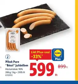 Lidl Pikok Pure Bécsi Juhbélben ajánlat