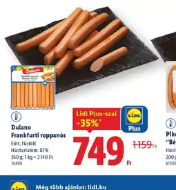 Lidl Dulano Frankfurti roppans ajánlat
