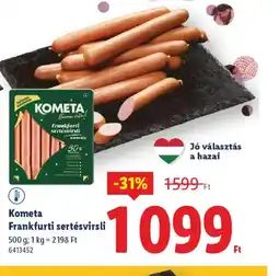 Lidl Kometa Frankfurti sertésvirsli ajánlat