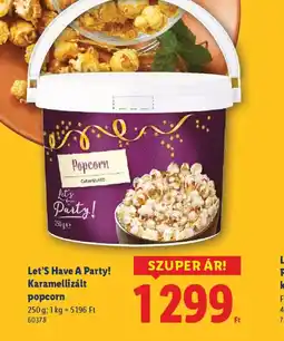 Lidl Let's Have A Party! popcorn ajánlat