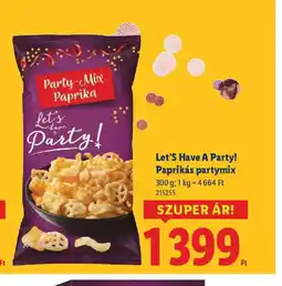 Lidl Let's Have A Party! Paprikás partymix ajánlat