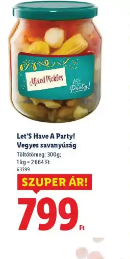 Lidl Vegyes savanyúság ajánlat