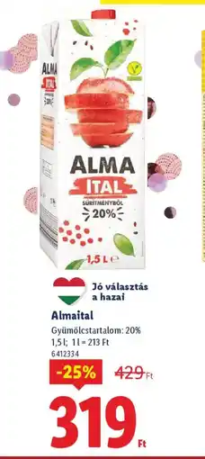 Lidl ALMA ITAL ajánlat