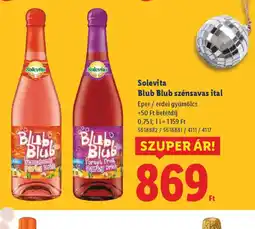 Lidl Solevita Blub Blub szénsavas ital ajánlat