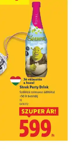 Lidl SHREK Party Drink ajánlat