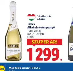 Lidl Törley Alkoholmentes pezsgő ajánlat