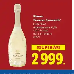 Lidl Flaureo Prosecco Spumante ajánlat