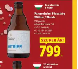 Lidl Pannonhalmi Főapátság Witbier ajánlat