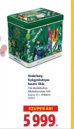 Lidl Underberg Gygynövényes likőr ajánlat