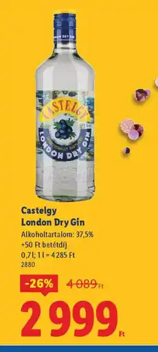 Lidl Castelgy London Dry Gin ajánlat