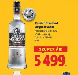 Lidl Russian Standard vodka ajánlat