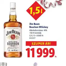Lidl Jim Beam Bourbon Whiskey ajánlat