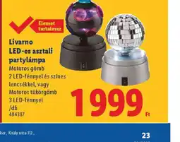 Lidl Livarno LED-es asztali partylámpa ajánlat