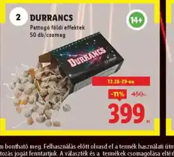 Lidl DURRANCS ajánlat