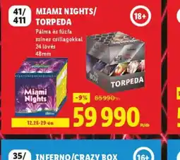 Lidl MIAMI NIGHTS/TORPEDA ajánlat