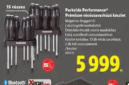 Lidl Parkside Performance vésőcsavarhúz készlet ajánlat