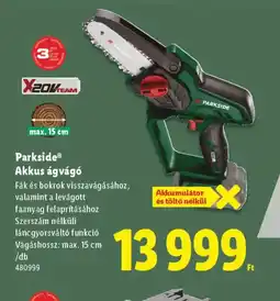 Lidl Parkside® Akkus ágvág ajánlat