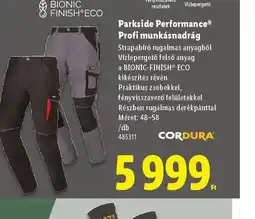 Lidl Parkside Performance Profi munkásnadrág ajánlat