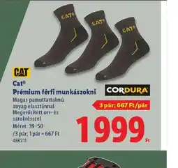 Lidl CAT Prémium férfi munkászokni ajánlat