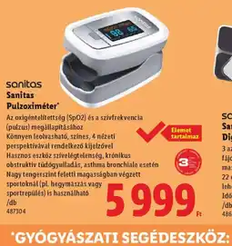 Lidl Sanitas Pulzoximéter ajánlat