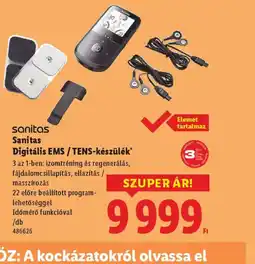 Lidl Sanitas Digitális EMS / TENS-készülék ajánlat
