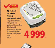Lidl Dr. Senst Csukl vérnyomásmérő ajánlat