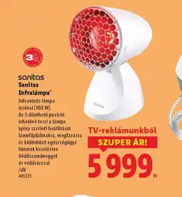 Lidl Sanitas Infralámpa ajánlat