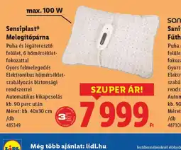 Lidl Sensimplast Meleg Puha és légáteresztőtőpárna ajánlat