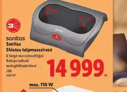 Lidl Sanitas Shiatsu talpmasszíroz ajánlat