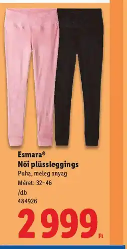 Lidl Esmara Női plüssleggings ajánlat