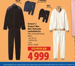 Lidl Esmara Női/férfi polár szabadidőruha ajánlat