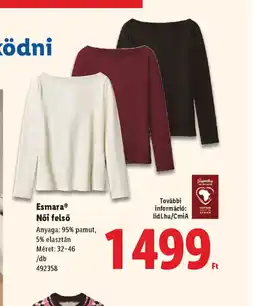 Lidl Esmara Női felső ajánlat