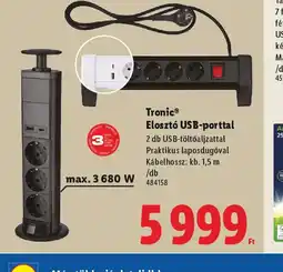 Lidl Tronie Eloszt USB-porttal ajánlat