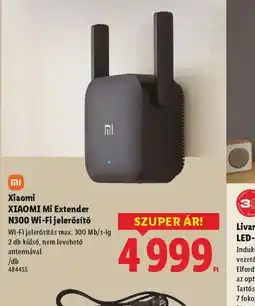 Lidl XIAOMI Mi Extender N300 Wi-Fi jelerős készülékek töltéséheztő ajánlat