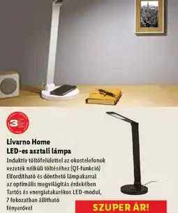 Lidl Livarno Home LED-es asztali lámpa ajánlat