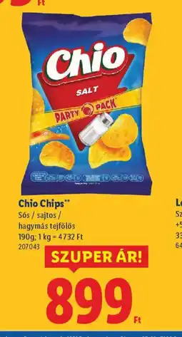 Lidl Chio Chips ajánlat