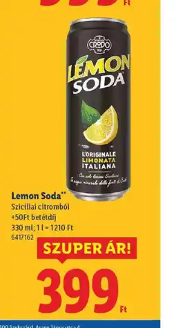 Lidl Lemon Soda ajánlat