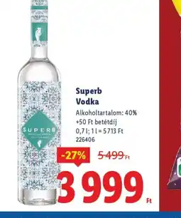 Lidl Superb Vodka ajánlat