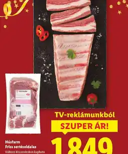 Lidl Húsfarm Friss sertésoldalas ajánlat