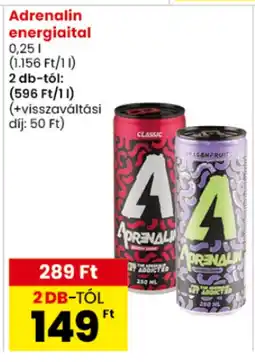 Spar Adrenalin energiaital ajánlat