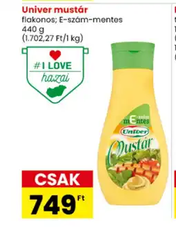 Spar Univer mustár ajánlat