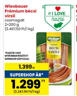 Spar Wiesbauer Prémium bécsi virsli ajánlat