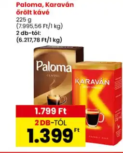 Spar Paloma, Karaván őrölt kávé ajánlat