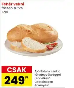 Spar Market Fehér vekni frissen sütve ajánlat