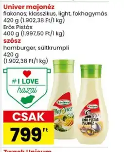 Spar Market Univer majonéz ajánlat
