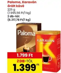 Spar Market Paloma, Karaván őrölt kávé ajánlat